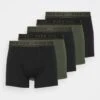 Pier One 5 PACK - Panties - Black/khaki