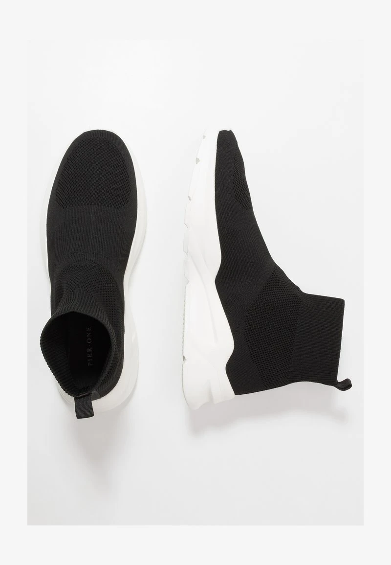 Pier One Sneaker High - Black/white 4 Pier One Sneaker High - Black/white – Bild 2