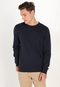 Pier One BASIC CREWNECK - Strickpullover - Dark Blue -Pier One 329922927e9b4f2e90d457cc0511bf45 1