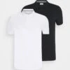 Pier One 2 PACK - Poloshirt - White/black -Pier One 3d006753f8e24e9a9ae112388169677e